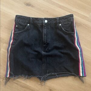 Top shop moto denim skirt